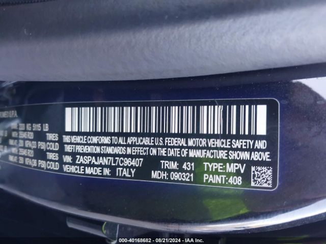 ZASPAJAN7L7C96407 Alfa Romeo Stelvio Sport Rwd