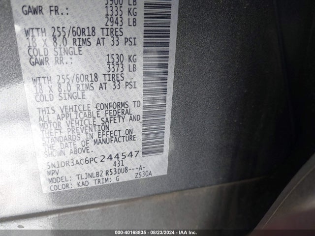 Nissan Pathfinder S 4wd 2023 5N1DR3AC6PC244547 Image 9