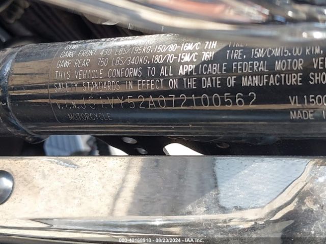2007 SUZUKI VL1500 JS1VY52A072100562 Photo 9
