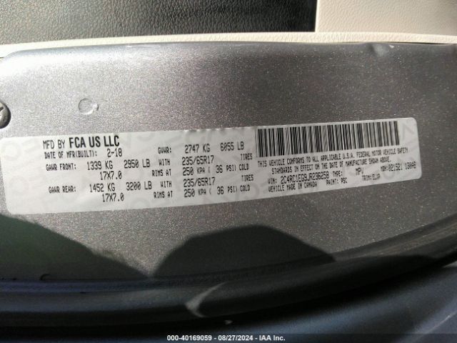 2C4RC1EG9JR236258 Chrysler Pacifica Touring L Plus