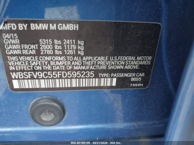 WBSFV9C55FD595235 BMW M5
