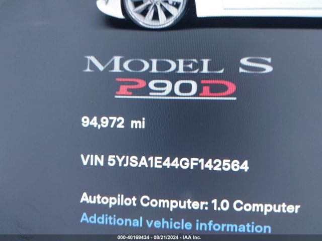 2016 TESLA MODEL S 5YJSA1E44GF142564 Photo 6