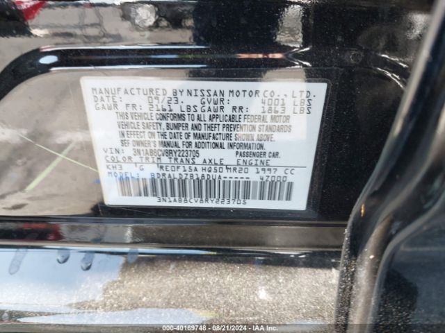 3N1AB8CV8RY223705 Nissan Sentra Sv Xtronic Cvt