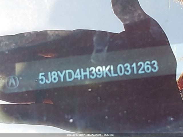 2019 ACURA MDX 5J8YD4H39KL031263 Photo 8