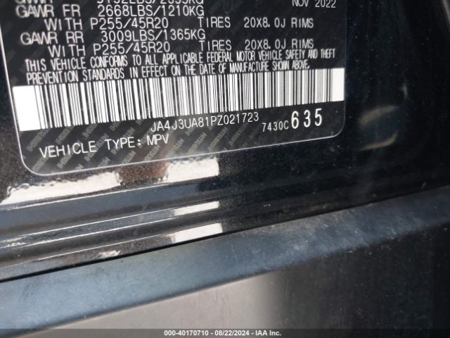 JA4J3UA81PZ021723 Mitsubishi Outlander Se 2.5 2wd/se Black Edition 2wd/se Special Edition 2wd