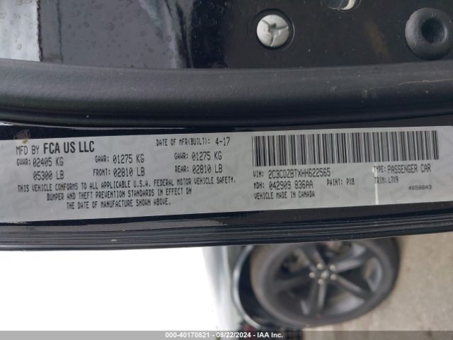 2C3CDZBTXHH622565 Dodge Challenger R/t