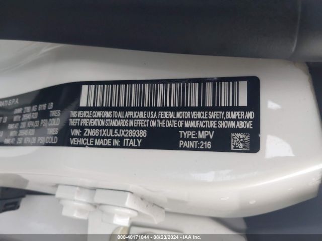 ZN661XUL5JX289386 Maserati Levante Granlusso