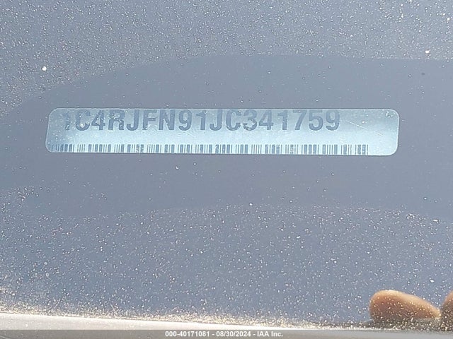 1C4RJFN91JC341759 Jeep Grand Cherokee Trackhawk 4x4