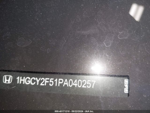 1HGCY2F51PA040257 Honda Accord Hybrid Sport