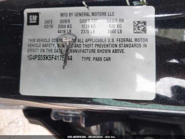 1G4PS5SK5F4175944 Buick Verano Leather Group