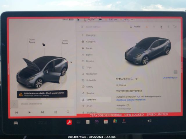 7SAYGDED2PF931969 Tesla Model Y Rwd
