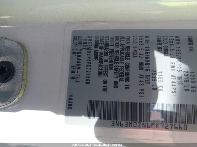 Chevrolet City Express 1lt 2015 3N63M0ZN6FK727660 Image 9