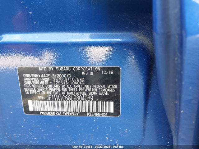 JF1VA1C68L9804089 Subaru Wrx Premium