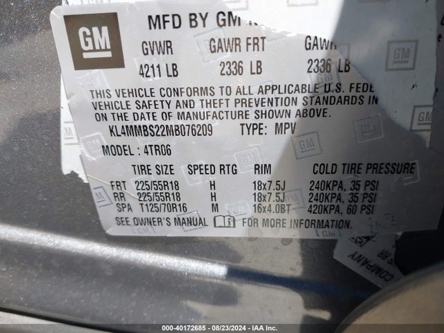 KL4MMBS22MB076209 Buick Encore Gx Fwd Preferred