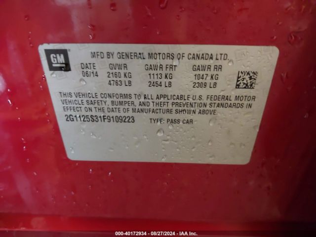 2G1125S31F9109223 Chevrolet Impala 2lt