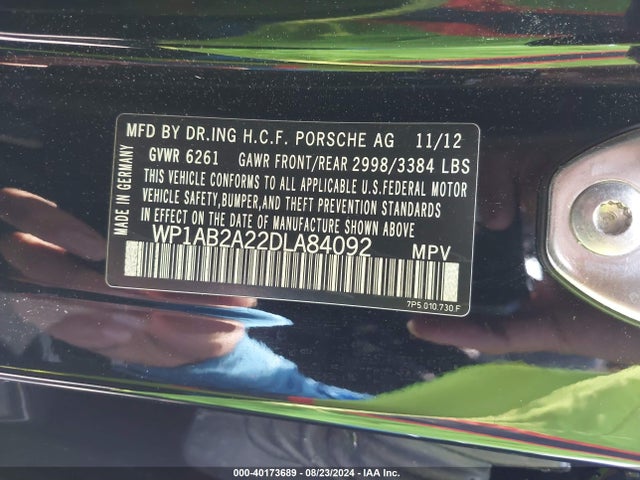 2013 PORSCHE CAYENNE WP1AB2A22DLA84092 Photo 8