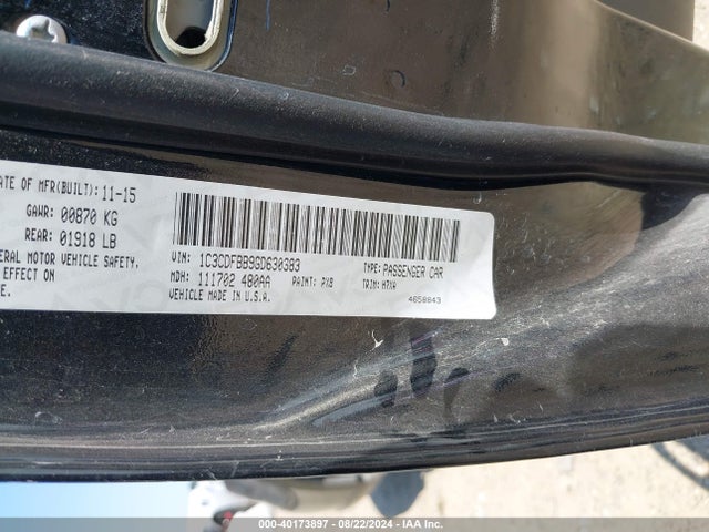 Dodge DART SXT 2016 1C3CDFBB9GD630383 Image 9