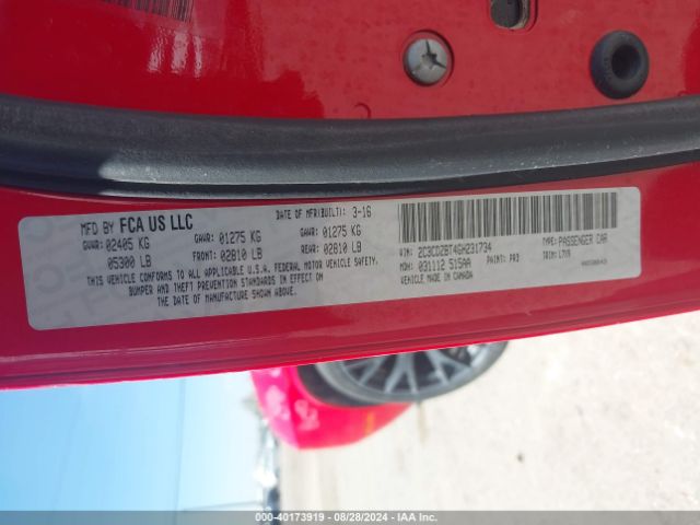 2C3CDZBT4GH231734 Dodge Challenger R/t