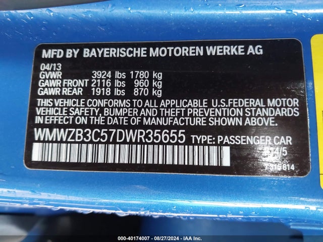 2013 MINI COUNTRYMAN WMWZB3C57DWR35655 Photo 8