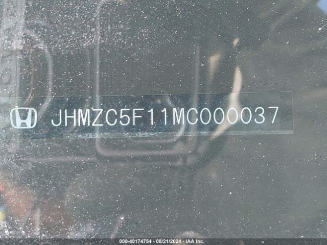 JHMZC5F11MC000037 Honda CLARITY PLUG-IN HYBRID