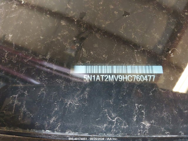 Nissan Rogue Sl 2017 5N1AT2MV9HC760477 Image 9