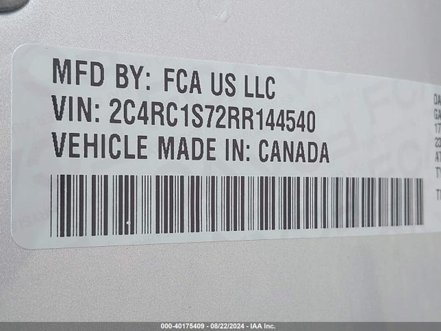 Chrysler Pacifica Hybrid Select 2024 2C4RC1S72RR144540 Image 9