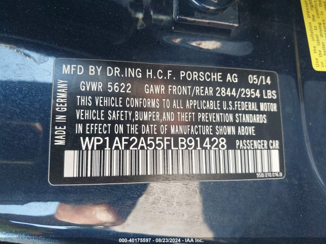 2015 PORSCHE MACAN WP1AF2A55FLB91428 Photo 8