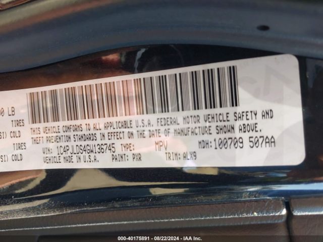1C4PJLDS4GW136745 Jeep Cherokee Limited