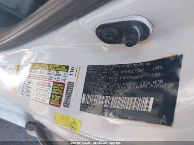5TDKK3DC5FS617795 Toyota Sienna Le 8 Passenger
