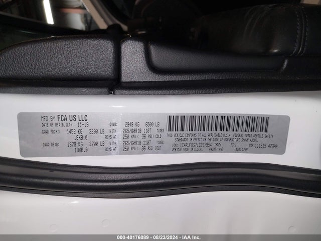1C4RJFBG7LC217954 Jeep Grand Cherokee Limited 4x4