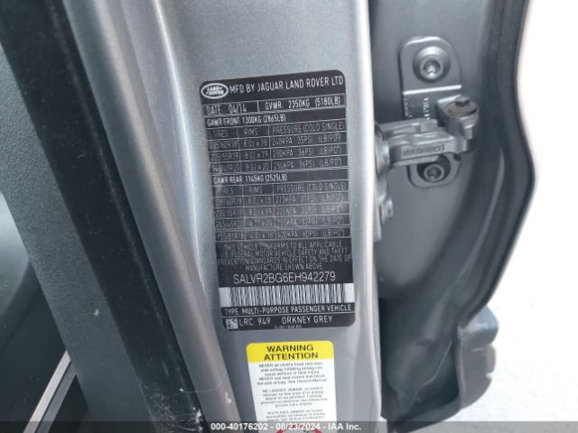 SALVR2BG6EH942279 Land Rover Range Rover Evoque Pure