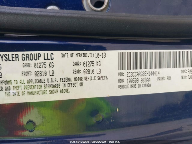 Chrysler 300 2014 2C3CCARG8EH144414 Image 9
