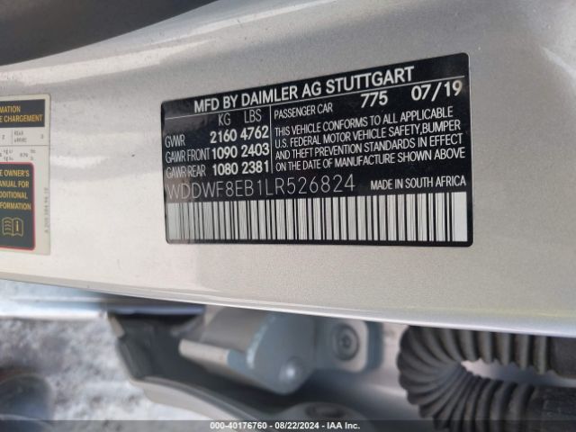 WDDWF8EB1LR526824 Mercedes-Benz C 300 4matic