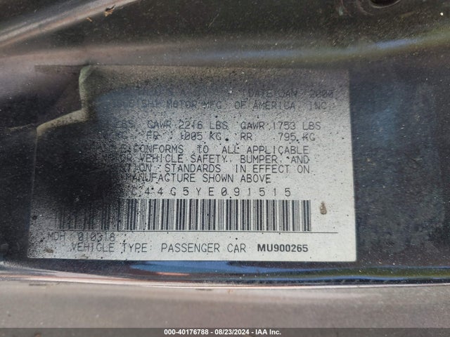 2000 MITSUBISHI ECLIPSE 4A3AC44G5YE091515 Photo 8