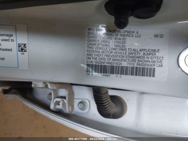 19XZE4F94NE015024 Honda Insight Touring