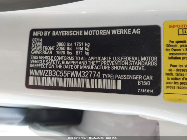 WMWZB3C55FWM32774 Mini Countryman Cooper
