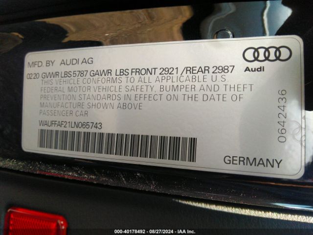 2020 AUDI S6 WAUFFAF21LN065743 Photo 8