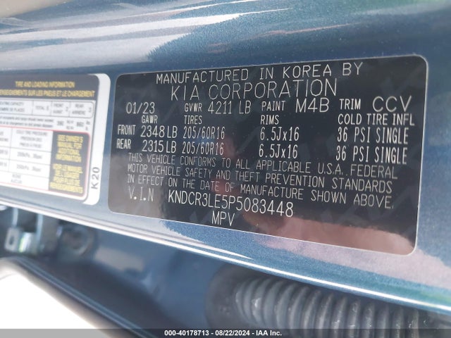 KIA NIRO EX 2023 KNDCR3LE5P5083448 Image 9