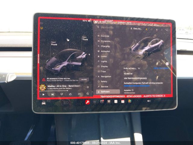 7SAYGDED1PF962503 Tesla Model Y Rwd