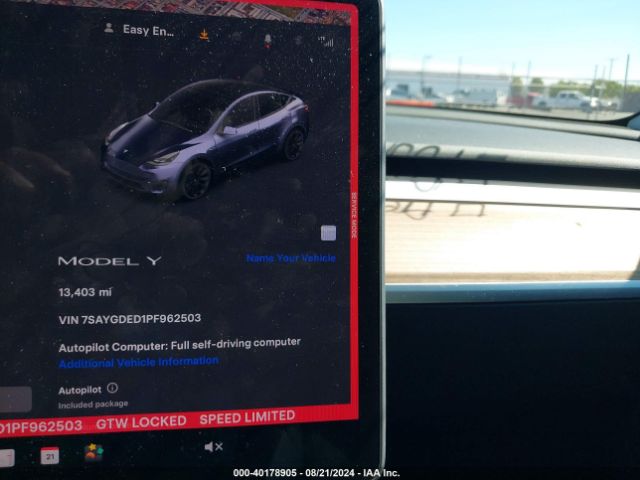 7SAYGDED1PF962503 Tesla Model Y Rwd