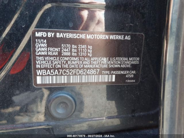 WBA5A7C52FD624867 BMW 528i Xdrive