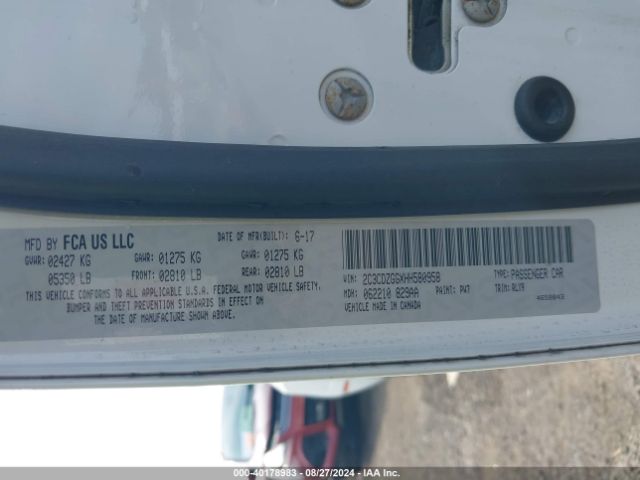 2C3CDZGGXHH580958 Dodge Challenger Gt