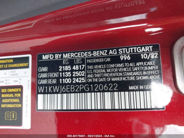W1KWJ6EB2PG120622 Mercedes-Benz Amg C 43 4matic