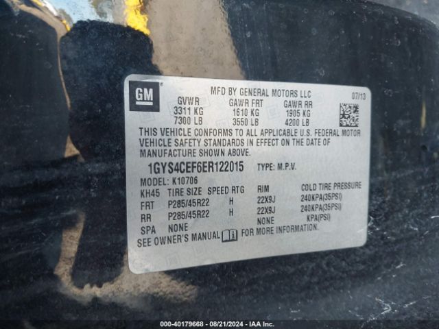 1GYS4CEF6ER122015 Cadillac Escalade Premium