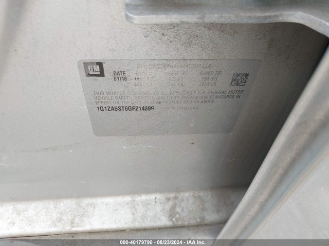 1G1ZA5ST6GF214399 Chevrolet Malibu L