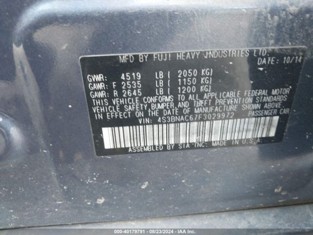 4S3BNAC67F3029972 Subaru Legacy 2.5i Premium