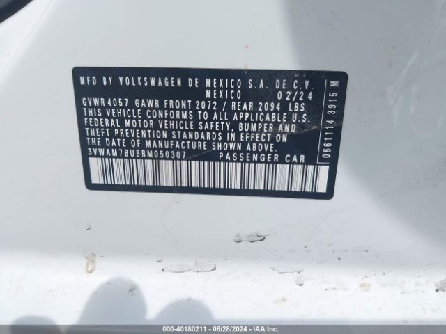 3VWAM7BU9RM050307 Volkswagen Jetta 1.5t Sport