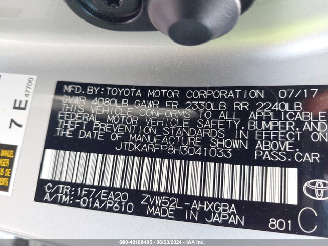 Toyota Prius Prime Premium 2017 JTDKARFP8H3041033 Image 9