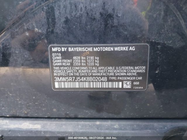 3MW5R7J54K8B02048 BMW 330i Xdrive