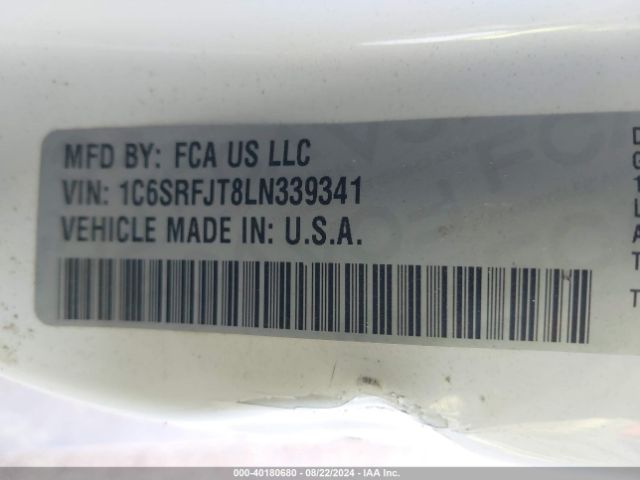 1C6SRFJT8LN339341 RAM 1500 Laramie  4x4 5'7 Box